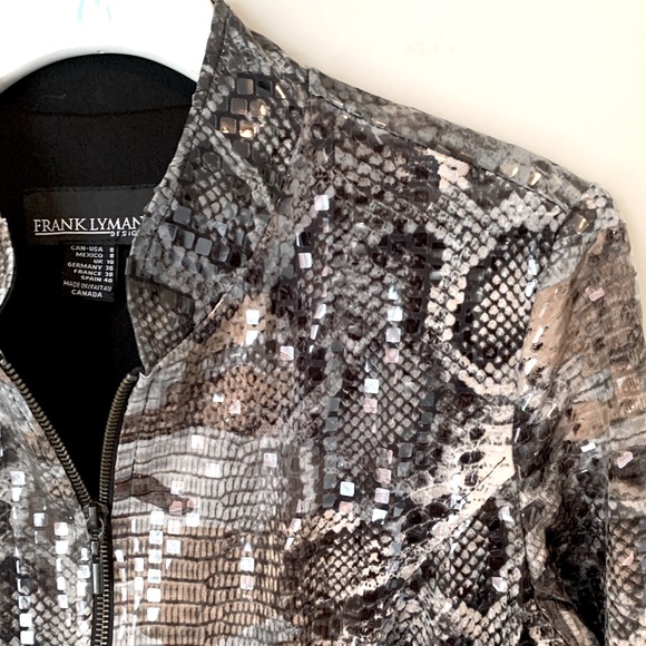 Vintage Frank Lyman size 8 animal print jacket - Picture 8 of 16